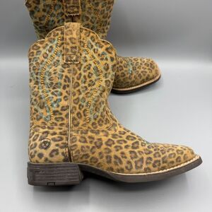 Ariat Kids Prime Time Western Boots Faded Leopard Size 2